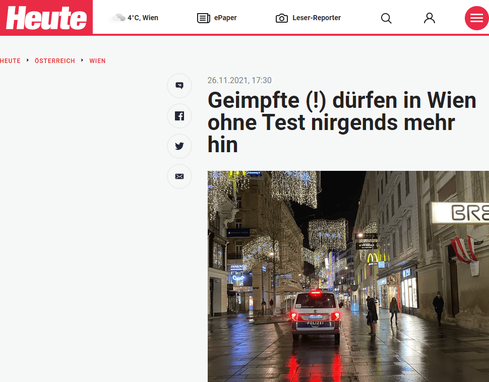 2G+ und FFP2-Pflicht indoor geplant
2G+ bedeutet also eine Testpflicht für Geimpfte und Genesene, dazu soll auch eine FFP2-Tragepflicht in allen öffentlichen Innenräumen gelten. Kurios: Während Hacker dies in der "Presse" ankündigte, richtete einer seiner Sprecher der APA aus, dass dazu "noch keine Entscheidung gefallen" sei. Hacker geht im Interview aber sogar noch weiter: Er könne nicht ausschließen, dass Wien bereits in der kommenden Woche die Schulen zusperren müsse.


"Wie unglaublich wichtig und wertvoll meine Frau für mich ist"
"Die vierte Welle ist nicht gebrochen. Und im Frühjahr wird es wohl auch noch eine fünfte geben", so Hacker. "Das ist mir etwas zu katholisch, aber grundsätzlich ja. Anders kommen wir nicht weiter", sagte Hacker wiederum auf die Frage, ob er die Impfpflicht befürworte, weil man mit Freiwilligkeit beim Impfen nicht mehr weiterkomme – Motto: "Wer nicht hören will, muss fühlen". Und was Hacker in der Pandemie erkannt habe: "Wie unglaublich wichtig und wertvoll meine Frau für mich ist."

13.414.350 Impfdosen in Österreich verabreicht
Mit 25. November wurden insgesamt 13.414.350 Impfdosen in Österreich verabreicht, davon haben 1.576.372 Menschen eine dritte Dosis erhalten. 5.926.140 Menschen haben ein aktives Impfzertifikat (66,34% der Gesamtbevölkerung sowie 69,73% der impfbaren Bevölkerung). 6.284.718 Menschen haben zumindest eine Impfung bekommen (70,36% der Gesamtbevölkerung sowie 73,95% der impfbaren Bevölkerung). In Wien besitzen 65,56% ein gültiges Impfzertifikat.

