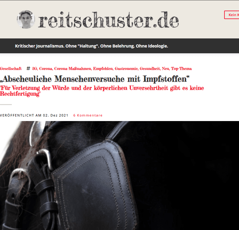 Diese Worte stehen auf der Homepage des Robert Koch-Instituts. Unter der Überschrift: „Das Robert Koch-Instituts im Nationalsozialismus: Stellungnahme zu den Forschungsergebnissen“ legt dort Jörg Hacker, der frühere Chef des RKI, die Schlussfolgerungen dar, welche die oberste Bundesbehörde aus ihrer Vergangenheit schließen sollte.

Weiter ist dort zu lesen:

„Für die Verletzung der Würde und der körperlichen Unversehrtheit gibt es zu keiner Zeit der Welt eine Rechtfertigung, auch wenn die Mehrheit ein solches Verhalten toleriert oder gar fordert.“

Und:

Fälle von Zivilcourage, von Protestbekundungen gegen das staatliche, das institutionelle und das individuelle Vorgehen sind nicht bekannt. Die Medizinhistoriker haben aus einzelnen Arbeitszeugnissen das Bemühen herausgelesen, Mitarbeitern durch eine positive Beurteilung den Weg in eine neue Stelle – in der Regel im Ausland – zu erleichtern. Wir hätten uns mehr Courage im RKI erhofft.

Das Fazit in dem Text aus dem Jahr 2008:

Die wichtigste Lehre aus dieser Zeit: jeder Einzelne, innerhalb wie außerhalb des Instituts, kann und muss Rückgrat beweisen. Diskriminierung und emotionale Verrohung, Schutz von Tätern oder eine Unterscheidung in wertvolle und weniger wertvolle Menschen dürfen wir nie hinnehmen.

Ich lasse diese Sätze ganz bewusst für sich selbst stehen.

Ohne jeden Kommentar.

Ohne jede Bezugnahme auf andere Zeiten. 

Mündige Leser können ihre Schlüsse selbst ziehen.