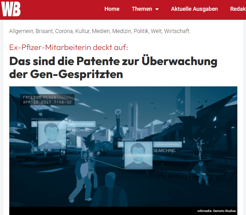 Gen-Impfung wird überwacht
Karen Kingston vormals auch Pharmaberaterin, machte das brisante Patent auf Brannon Howse Live publik. Sie glaubt, hinter der Besessenheit der Regierung jeden Mann, jede Frau und jedes Kind impfen zu lassen, stehe mehr, als nur gegen das Virus zu „immunisieren“. Die gesundheitlichen Effekte der Covid-Gen-Impfungen werden vom „Joint Artificial Intelligence Center (JAIC), einer Unterbehörde des US-Verteidigungsministeriums verfolgt, sagte Kingston. Dort erstellte man eine Analyse von über 65-jährigen Geimpften samt Algorithmus, wer geimpft werden und wer den „3. Stich“ (Booster) bekommen solle. „Man muss sich also fragen, was da gerade abgeht“, sagte Kingston. Die Antwort liege im Patent Nummer 20210082583, das im August d.J. genehmigt wurde.

Künstliche Intelligenz statt Arzt
Patent-Titel: Methoden und Systeme für vorrangige Behandlungen, Impfungen, Tests und/oder Aktivitäten bei gleichzeitigem Schutz der Privatsphäre von Einzelpersonen. Den Schutz der Privatsphäre bezweifelt Kingston. Das Patent sei auf alle aktuell verfügbaren Covid-Gen-Impfstoffe (mRNA) anwendbar. Es beschreibe eine Situation, wo geimpfte Personen mit einer „User-ID“ drahtlos mit Apps und Servern verbunden werden. Damit könne die persönliche ID samt bio-medizinischen Daten auf einem elektronischen Gerät gespeichert werden, samt Punktesystem, wie „sicher“ eine Person in ihrem Umfeld ist. Finde man bei einer Person einen Erreger, auch wenn sie keine Symptome hat, erhalte sie per App eine Impfungs-  oder Behandlungsanweisung. Angeführt werde das im Patent-Abschnitt 035. Dabei gehe es um die vorbeugende Behandlung, um eine Krankheit oder andere Folgen abzuwenden, sagte Kingston.

Risikobestimmung per Algorithmus
Die Wahrscheinlichkeit dazu errechne ein Algorithmus auf Basis diverser Fakten, wie Standort, vorhandene Infos der Regierung zur Identität, Gesundheitsdaten, Genetik, etc. Ist eine Person „verbunden“, könne man feststellen, ob sie geimpft sei, oder nicht. Im Abschnitt 10 beschreibt das Patent eine fiktive „Jane“, die bei mehreren religiösen Veranstaltungen war und damit als risikoreich eingestuft wird. Ob Ärzte in diesem Szenario noch eine Rolle spielen, ist unklar. Das Patent führe auch Beispiele für die Klassifizierung von Viren-Verbreitern samt Zuweisung einer Punktezahl an. Viele Kontakte – höhere Punktezahl, höheres Risiko. Im Abschnitt 0400 geht es um die Klassifizierung der „biologischen Fähigkeit“ einer Person und die Abstimmung der Impfstoffe darauf. Wie stark ist die Immunabwehr, starke Verbreiter erhalten den stärkeren Impfstoff. In Punkt 18 des Patents wird das Corona Virus erwähnt, wobei die Behandlung eine Impfung ist und die Priorisierung dazu dient, Patienten mit einem größeren Übertragungs-Risiko während einer Pandemie auszuwählen, die vorrangig geimpft werden sollen.

Wertesysteme durchleuchten
Kingston weiter: Man könne sich vorstellen, wie diese App missbraucht werden könne. Sie wissen, wer wen treffe, sie sehen nicht nur, welche Symptome eine Person hat, sondern auch welche Wertesystemen oder politischen Einstellungen – und damit, ob er eine Gefahr für das System werden könne. Was die Globalisten unter „Impfung“ verstehen, entspricht nicht dem, was die Amerikaner glauben, sagte Kingston. Man könne mit einem potenten Impfstoff behandelt werden, der andere Folgen als die Vermeidung einer Krankheit habe. „Und damit wurden wir ins Visier genommen“, sagte sie. US-Außenminister Anthony Blinken habe bei einem OECD-Treffen in Paris, Anfang Oktober betont, bis 2022 werden mindestens 70% der Weltbevölkerung geimpft sein – „in jedem Land, in jeder Einkommensschicht“. Die OECD (Organisation für Wirtschaftliche Zusammenarbeit und Entwicklung, 38 Mitglieder inkl. USA) spielt mit einem eigenen Programm tatsächlich eine Schlüsselrolle bei der globalen Ausrollung und Gleichschaltung von Künstlicher Intelligenz. Im Juni 2019 einigten sich die Mitglieder auf eine Reihe gemeinsamer Prinzipien. Auch die EU ist mit im Boot. 

Nanopartikel-Impfung und Magnetfeld
Doch man wisse bereits, dass der Impfstoff schaden könne, chronische Krankheiten verursachen und sogar Menschen töten könne, gab Kingston zu bedenken. 90% der Gen-Covid-19-„Impfstoffe“, die ein toxisches Spike-Protein in die menschlichen Zellen befördern, wurden vorrangig in 10 Länder der westlichen „freien Welt“ geliefert, sagte Kingston unter Berufung auf die Weltgesundheitsorganisation (WHO). Wer immer noch an Fiktion glaube, solle sich das Patent Nummer 20120265001A1 anschauen, das 2017 genehmigt wurde. Darin gehe es um ein „kombiniertes magnetisches Nanopartikel-Wirkstoffabgabesystem“. Etwa zur gezielten, kontrolliert freigesetzten Chemotherapie bei Krebstumoren und entzündlichen Erkrankungen …. Ein von außen angelegtes Magnetfeld zieht die magnetischen Nanopartikel an die betroffenen Stellen, heißt es in der zugehörigen Kurzfassung im Patent.

Weitere denkwürdige Patente 
Es gibt aber noch weitere denkwürdige Patente, auf die Kingston nicht einging. Nicht zu vergessen ist dabei, dass das Corona-Virus bereits 2015 patentiert wurde!

Eines davon beschäftigt sich mit „Transgenen, nicht menschlichen Säugetieren“ und wurde schon 1988 genehmigt.
Seit 2020 gibt es das Patent „Kryptowährungssystem das Daten aus Körperaktivitäten nutzt“.
Eines ist klar: meldet jemand ein Patent an, ist die Vorarbeit zur Umsetzung der darin beschriebenen Ziele bereits erledigt. Bis dahin wurde schon viel Geld investiert – noch mehr Geld erwartet man sich dann von der Verwirklichung der Patent-Inhalte.